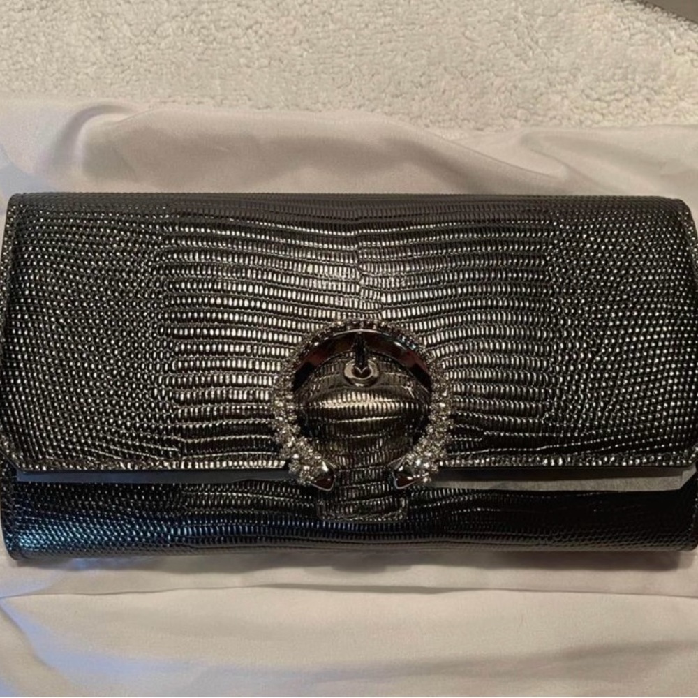 COPY - Jimmy Choo Clutch Gunmetal